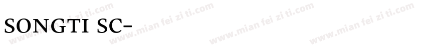 songti sc字体转换